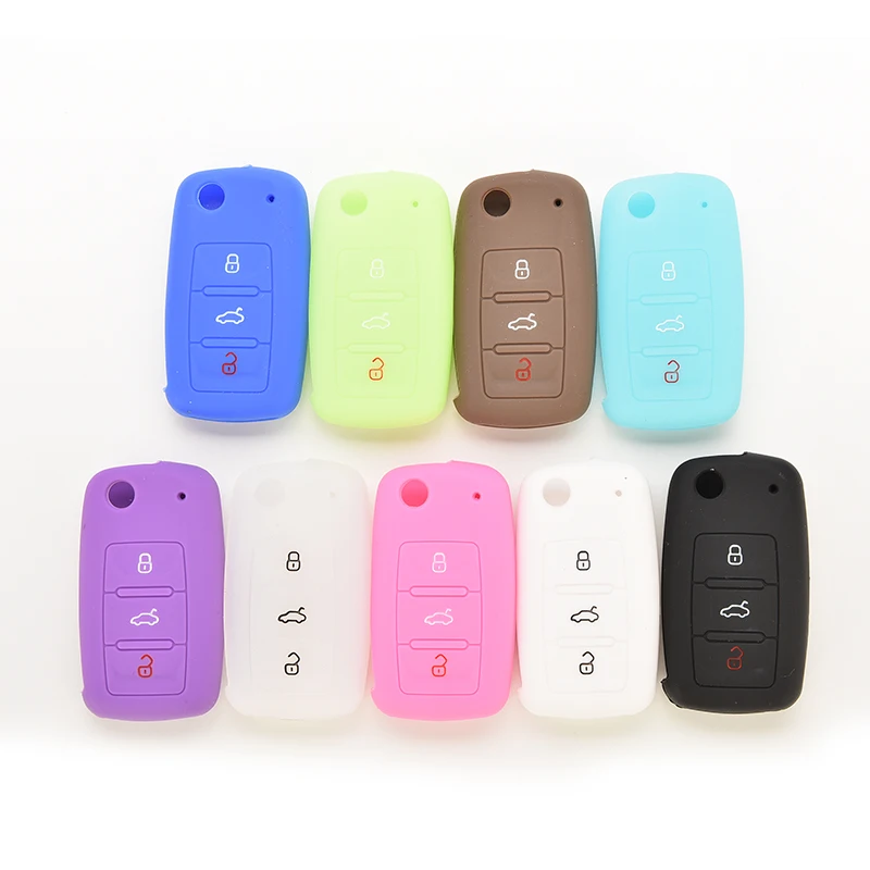 Чехол для ключа без карамельного цвета 1 шт. силиконовый защитный чехол