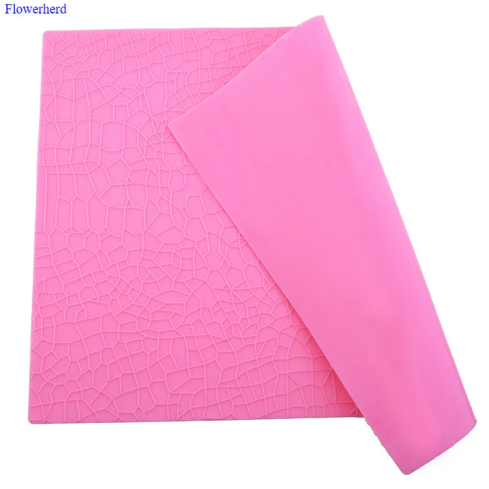 Имитация крокодиловой зернистой кружевной коврик силиконовая форма для помадки