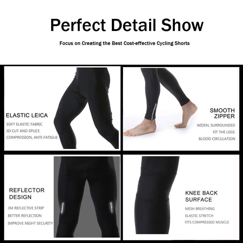 Велосипедные брюки PHMAX Pro длинные для горных велосипедов дышащие сетчатые 5D с