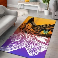 tuvalu area rug tribal jungle pattern carpet mat for living room doormat flannel print bedroom non slip floor rug