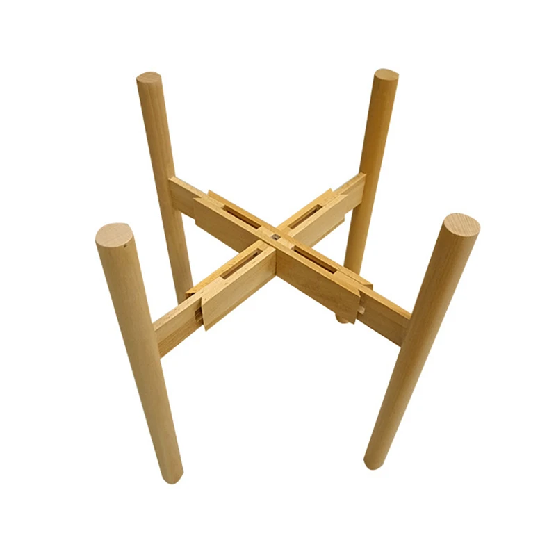

Adjustable Stand Holder Rack Wooden Sturdy for Flower Potted Indoor Outdoor Dropshipping