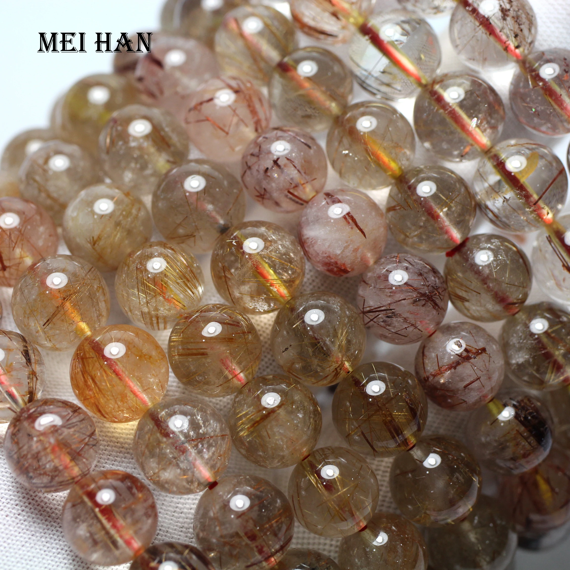 Meihan Бесплатная доставка (38 бусин/комплект/2 браслета) натуральные 9 8 10 5 мм