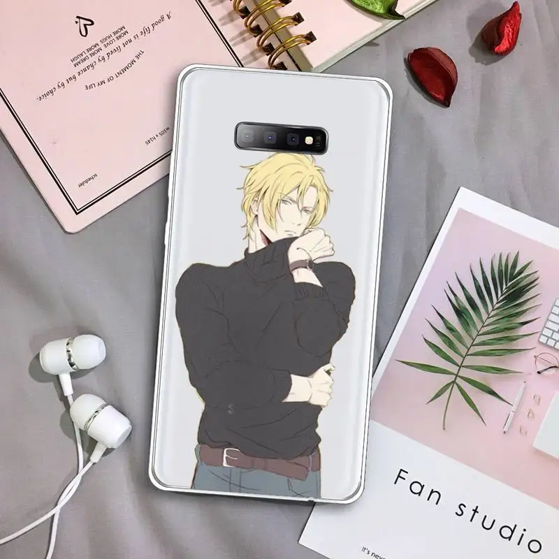 

Anime Banana Fish Phone Case Transparent For Samsung Galaxy A71 A21s S8 S9 S10 plus note 20 ultra