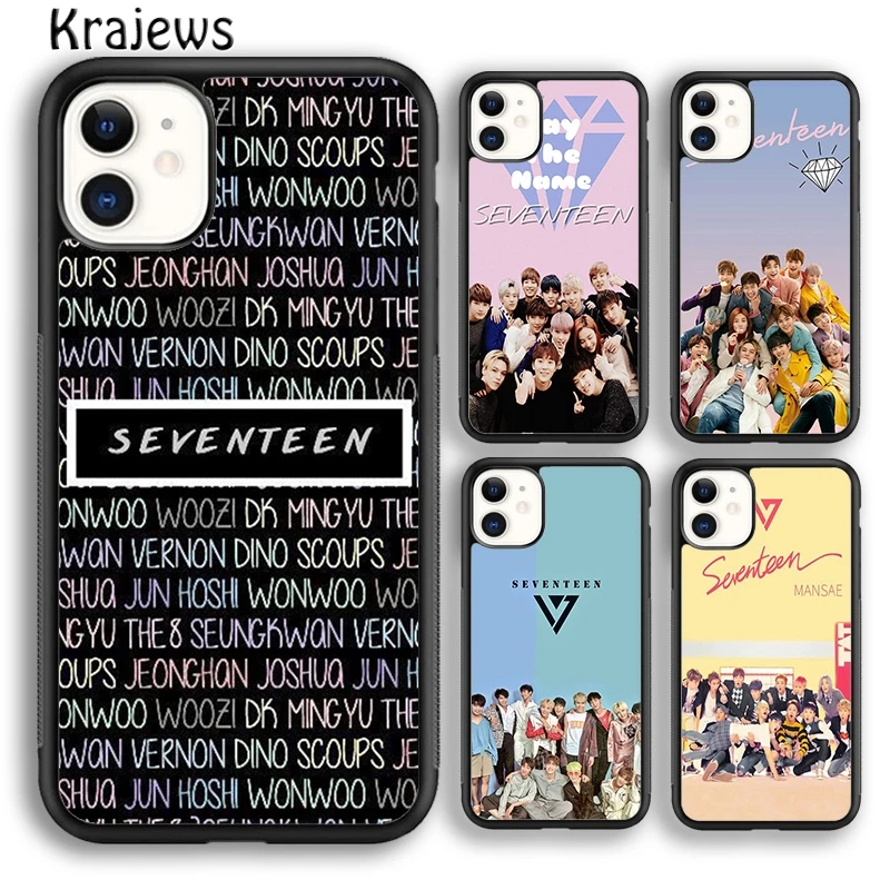 Чехол для телефона krajew Seventeen KPOP Boy Group чехол iPhone 5s 6s 7 8 plus X XS XR 11 12 pro max Samsung Galaxy S8 S9 S10