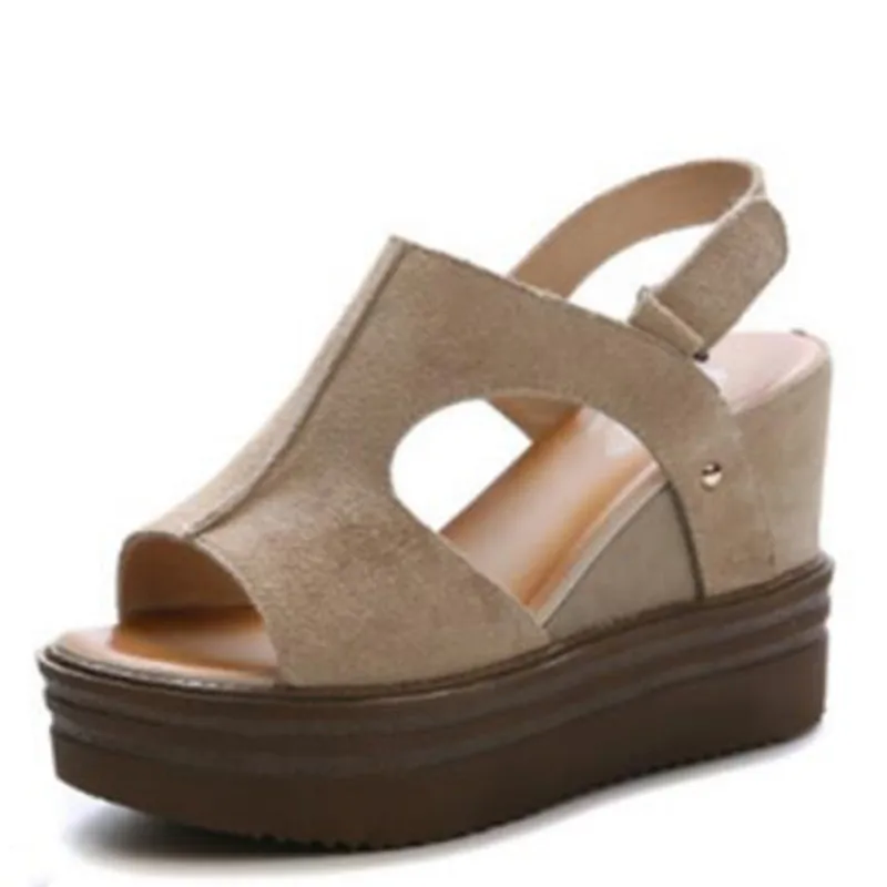 Новинка 2020 элегантные кожаные туфли на высоком каблуке с открытым носком летние