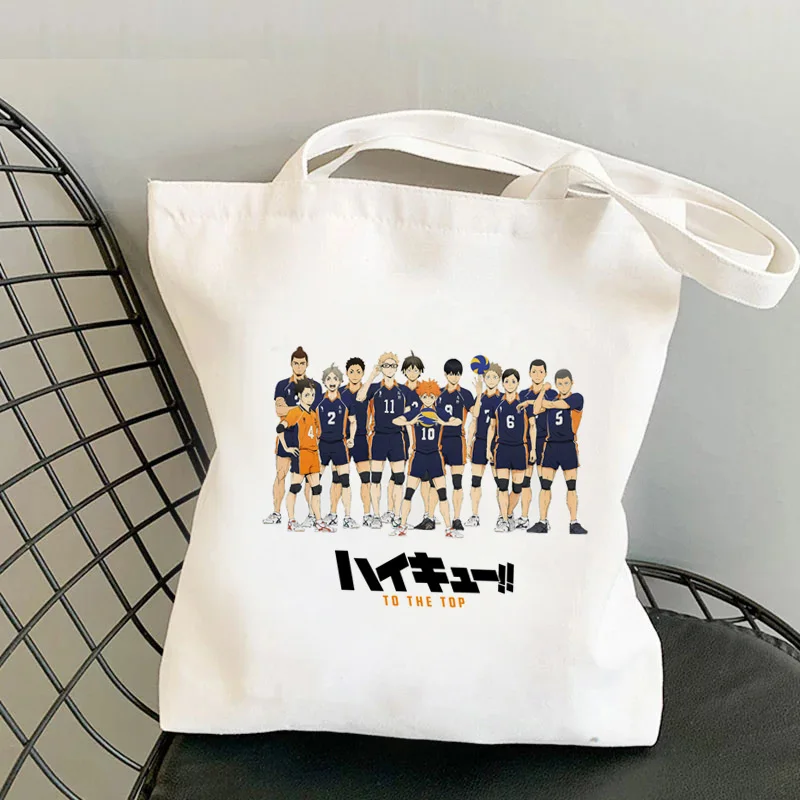 

Сумка для покупок Haikyuu, Холщовая Сумка, многоразовая сумка для покупок