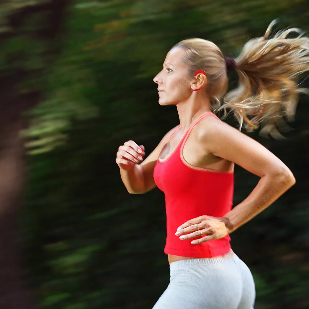 Наушники с костной проводимостью беспроводная Спортивная Bluetooth-гарнитура