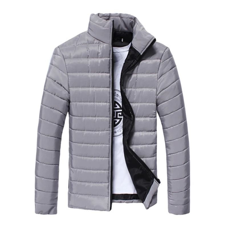 Cotton men's lightweight down jacket men's stand-up collar winter men's cotton-padded jacket jacket cotton-padded jacket padded