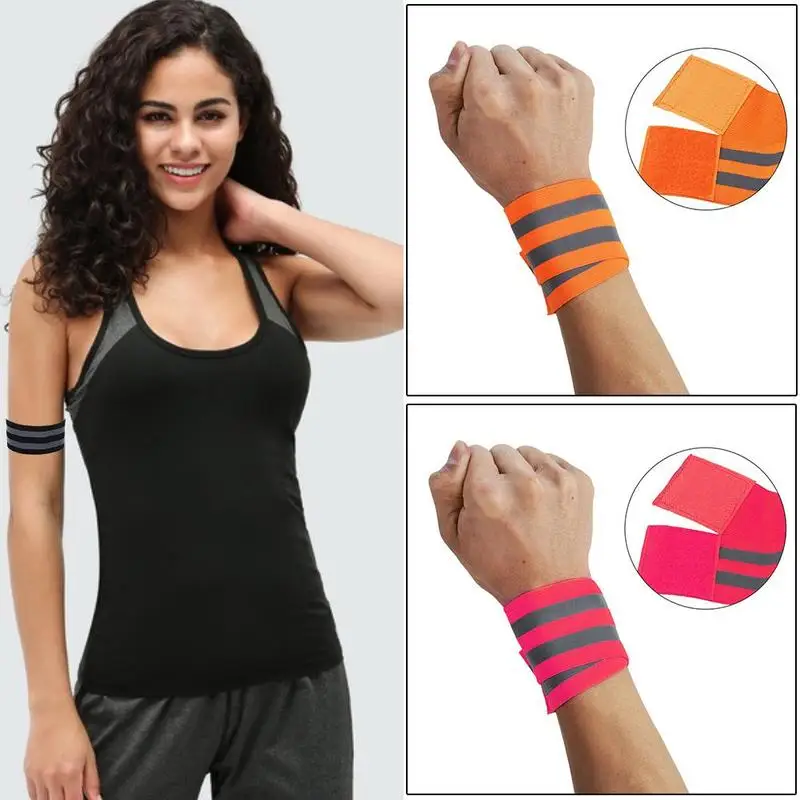 

5cm Reflective Bands Elasticated Armband Sport Ankle Leg Straps Safety Reflector Tape For Night Running Biking 2022 New Hot Sale
