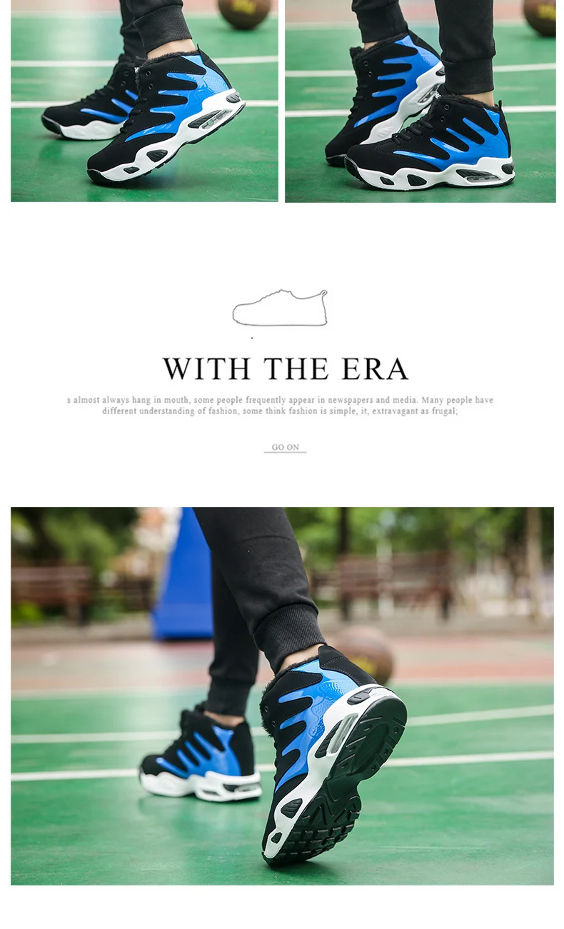 Shoes Men Sneakers Plush Warm Snow Boots Men Boots Fashion Hip Hop Shoes Men Sneakers Casual Shoes tenis masculino adulto AODLEE