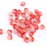 20pcs czech glass love heart beads loose spacer beads for needlework jewelry making nail beauty decoration beads diy findings