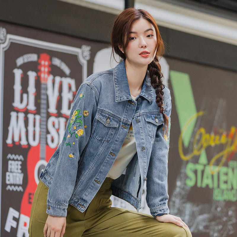 INMAN весна 2020 художественный литературный хлопок вышивка цветок много карманов