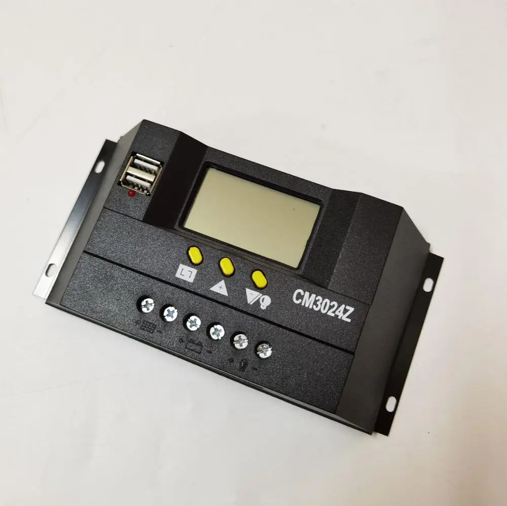 30A 12V/24V Авто Панели солнечные Батарея Контроллер заряда ЖК дисплей Дисплей