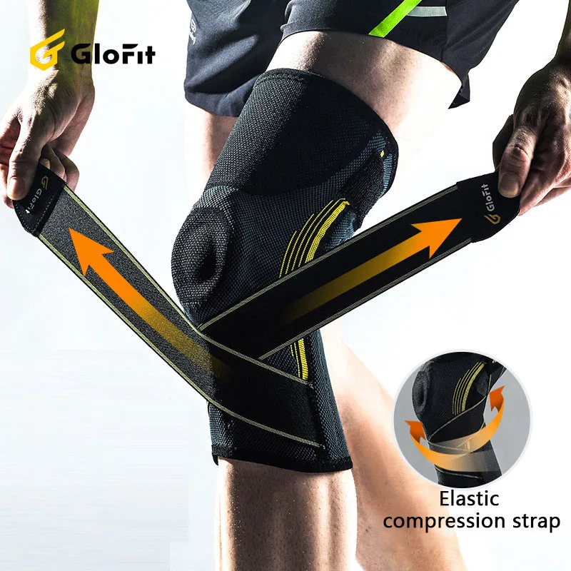 Наколенники Glofit фиксатор коленного сустава сжатие спортивный тренажерный зал