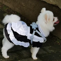 new dog dress lolita maid summer cat dog dresses skirt pet puppy clothing yorkshire pomeranian poodle corgi bichon dog clothes