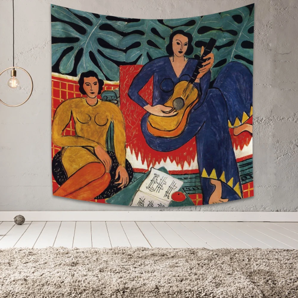 Cassisy гобелен одеяло настенные вешалки художественный Матисс девочка играющая на