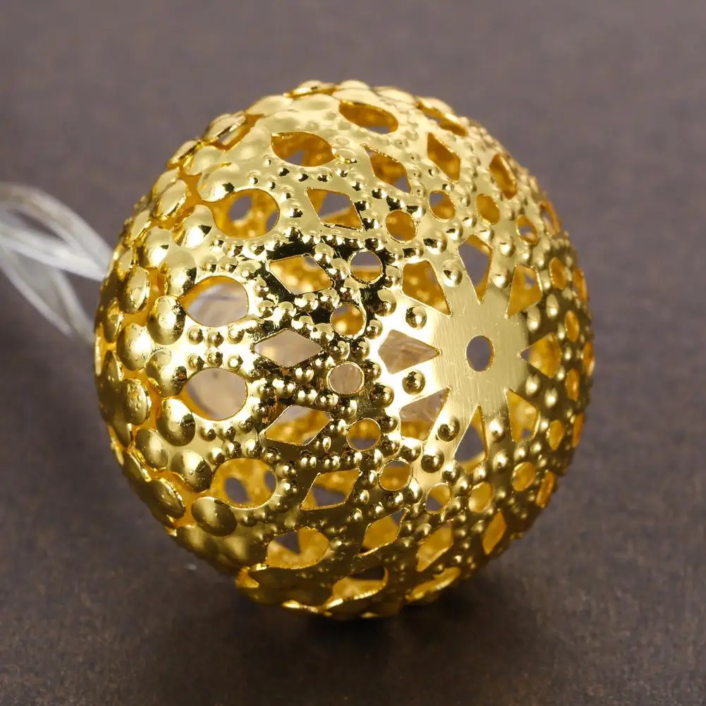 

20-LED 2.8M Rattan Ball String Cell Lamp Fairy Lights Wedding Party Gold