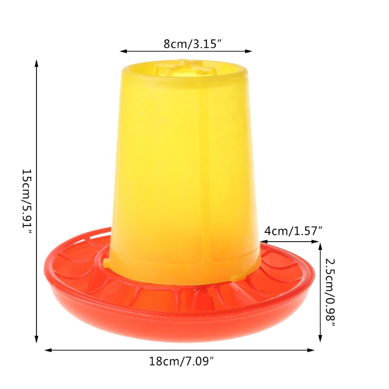 

Chicken Poultry V-shaped Entrance Feed Bucket Outdoor Practical Bird Feeder D0AC