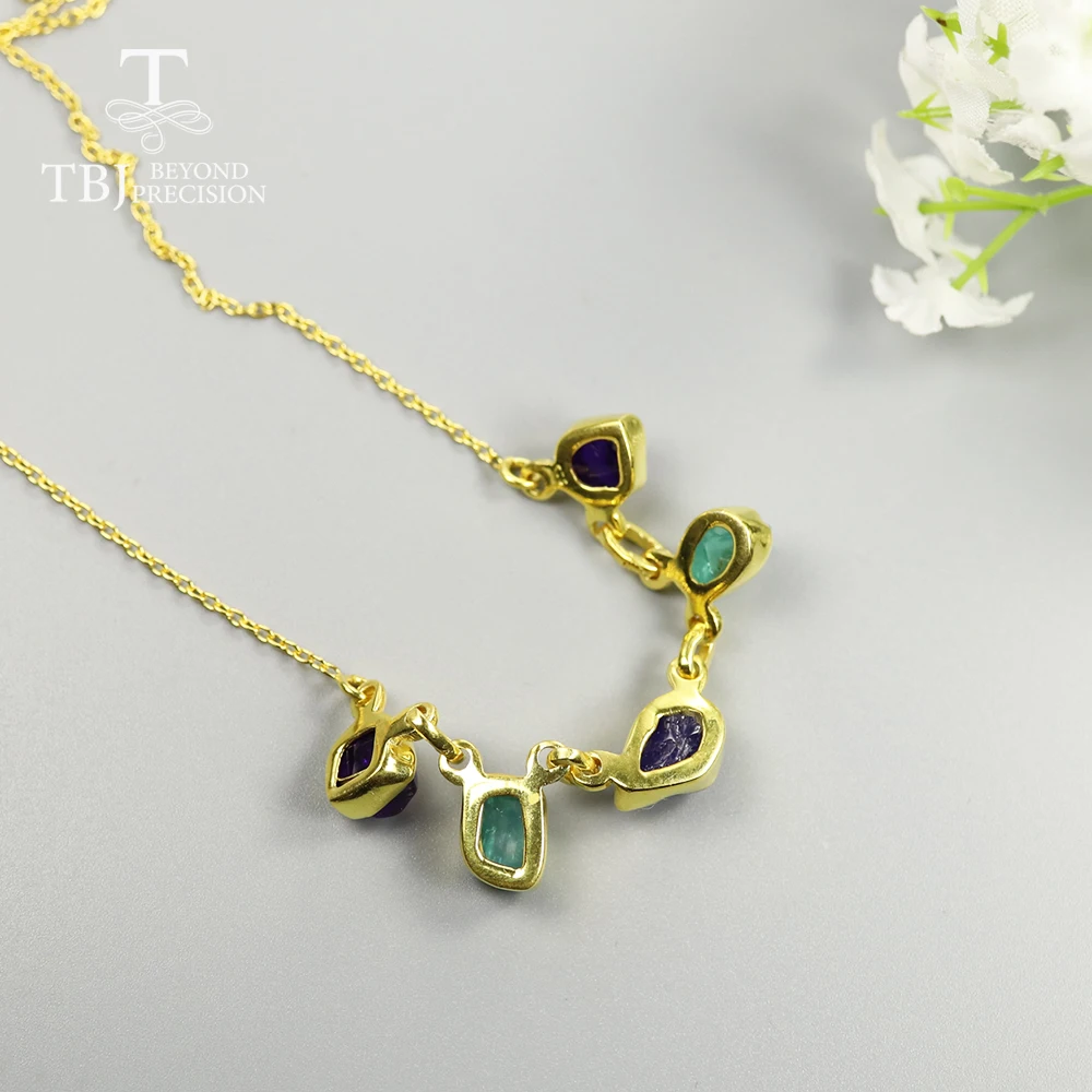 Новинка 2020 ожерелье ручной работы с разноцветным циркониевым кулоном серебро 925