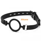 Эротический силиконовый шарик дышащий кляп с уплотнительным кольцом для БДСМ бондаж флирт игры для взрослых Открытый аксессуар секс-игрушки в виде рта пара раб