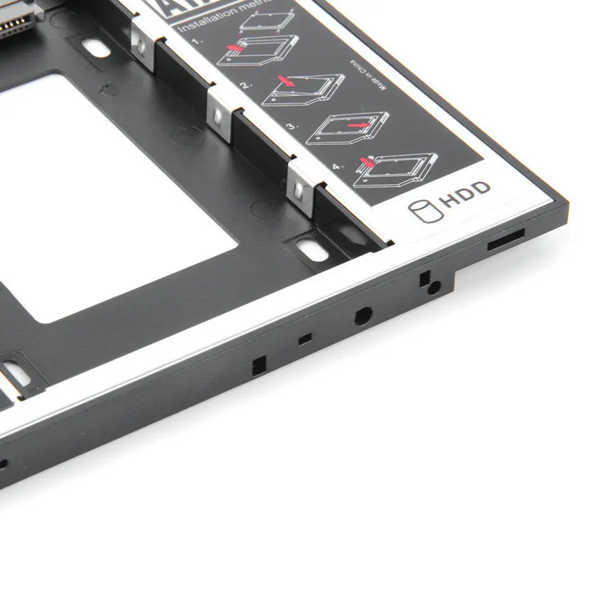 Универсальный 2,5 2nd 9,5 мм Ssd Hd SATA жесткий диск HDD Caddy адаптер отсек для Cd Dvd Rom Оптический отсек