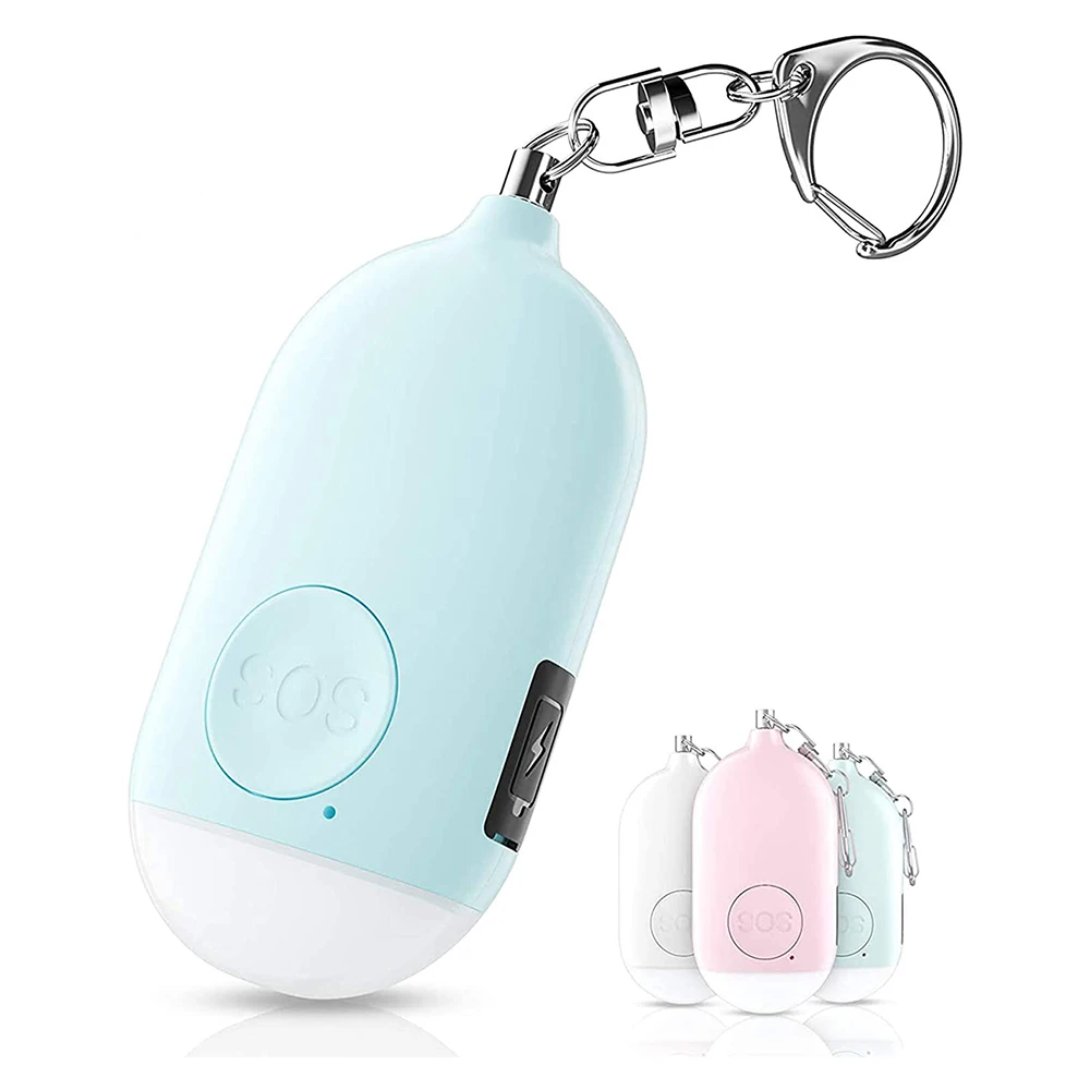 130dB Self Defense Alarm Keychain with Emergency LED Flashlight Security Personal Protection Devices for Women Girls Kids