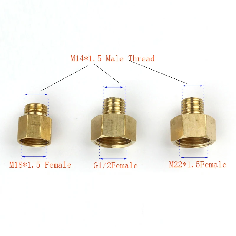 Распылитель сопла разъем M14 M18 M22 G1/2 &quotразъем труба с наружной резьбой резьбовой