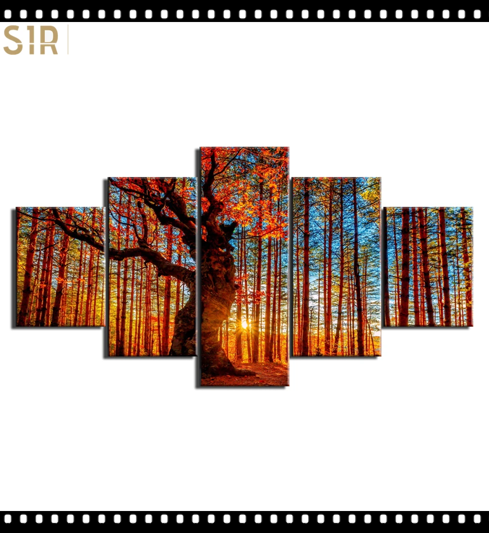 

Scenery Decorations for The Five - Part Poster Living Room Decoration Room Decor Anime Decor Wall Paintings Home Decor Wall Art