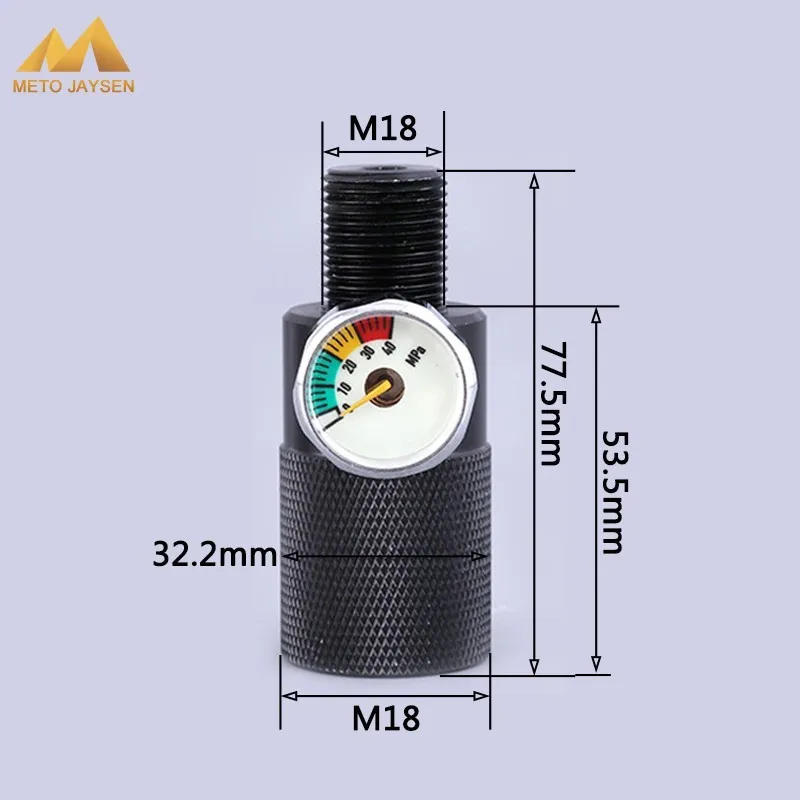 Пейнтбол ВВС PCP двойное отверстие давление воздуха тестовый адаптер разъем