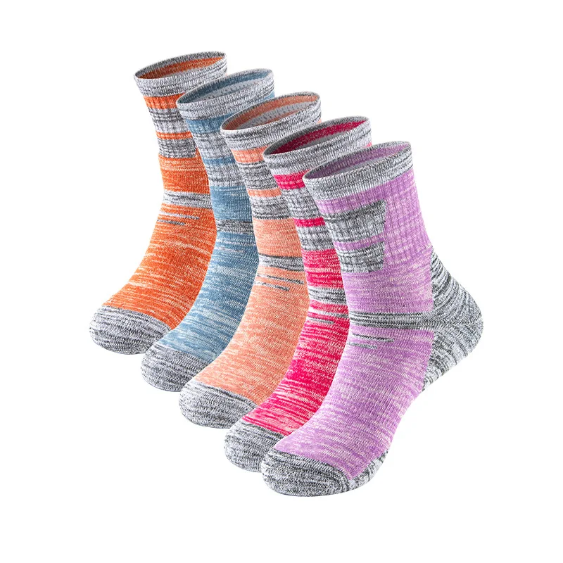 Running Sports Socks 5 PAIRS Thickened Ski Socks Outdoor Sweat-absorbent Unisex Socks Hiking Socks Drop Shipping
