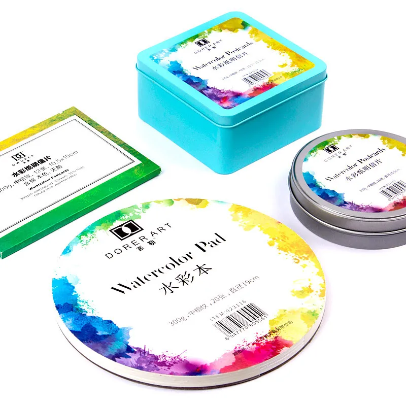 300 г Акварельная бумажная подставка Водорастворимая бумага для рисования ручная