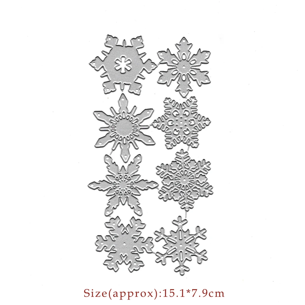 Снежинки штампы скрапбукинг бумажные шаблоны трафареты ремесло тиснение папка