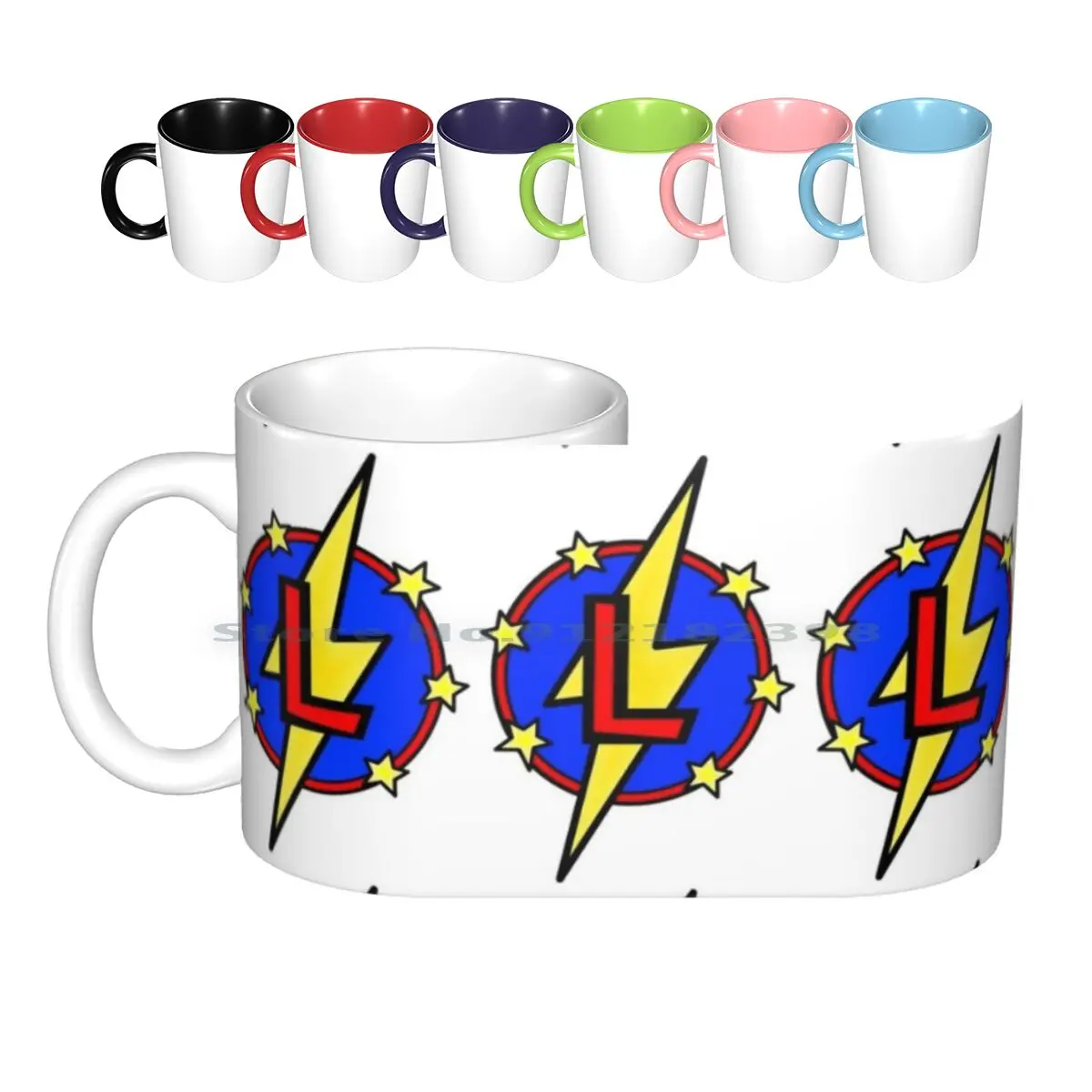 

Милые маленькие керамические кружки с супергероями Geek-Super Letter L, кофейные чашки, кружка для молока и чая, Детская Лилия с надписью My Little Super hero