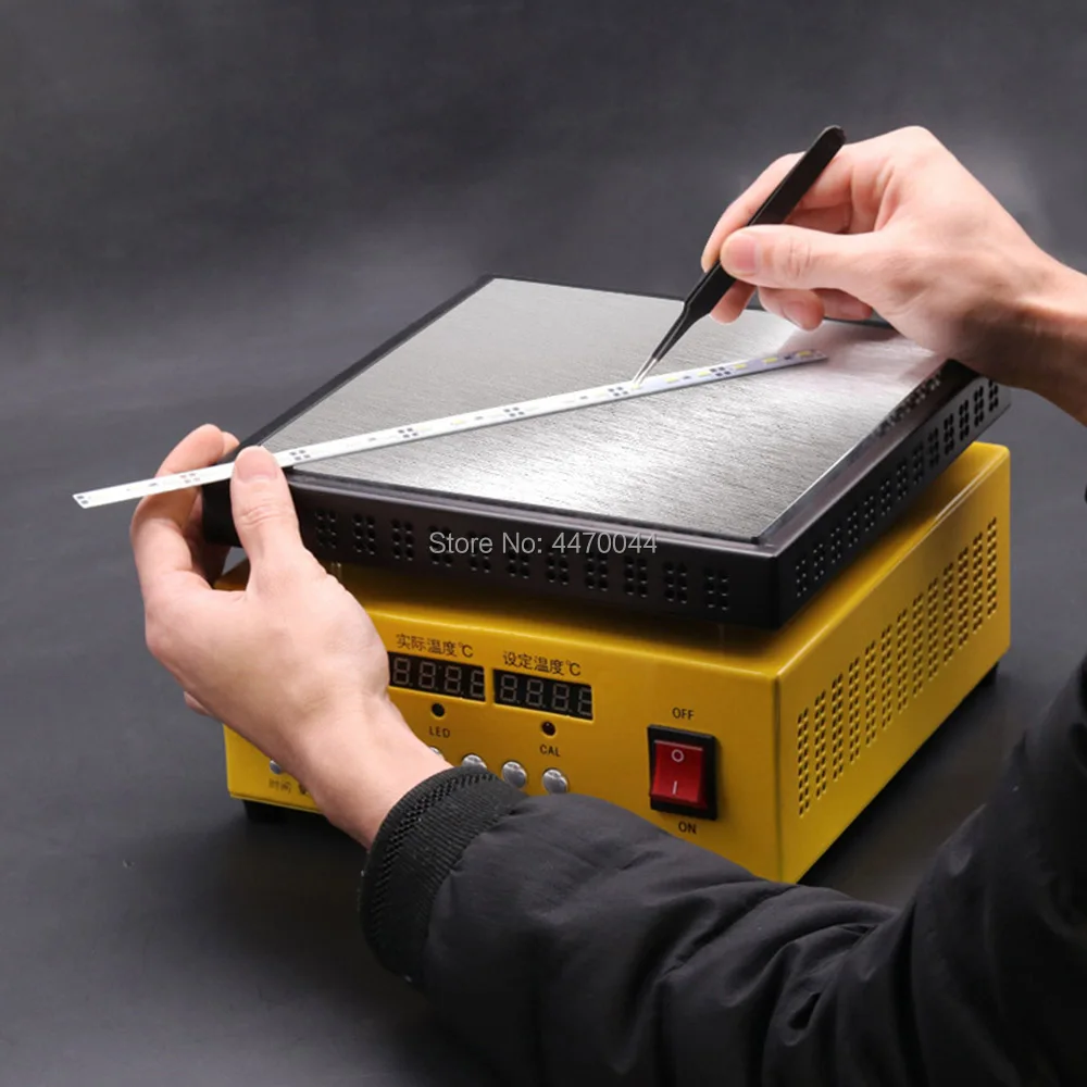 lcd seperator heating plate station electronic hot plate bga reballing mobile phone screen repair flex cable pre soldering tools free global shipping