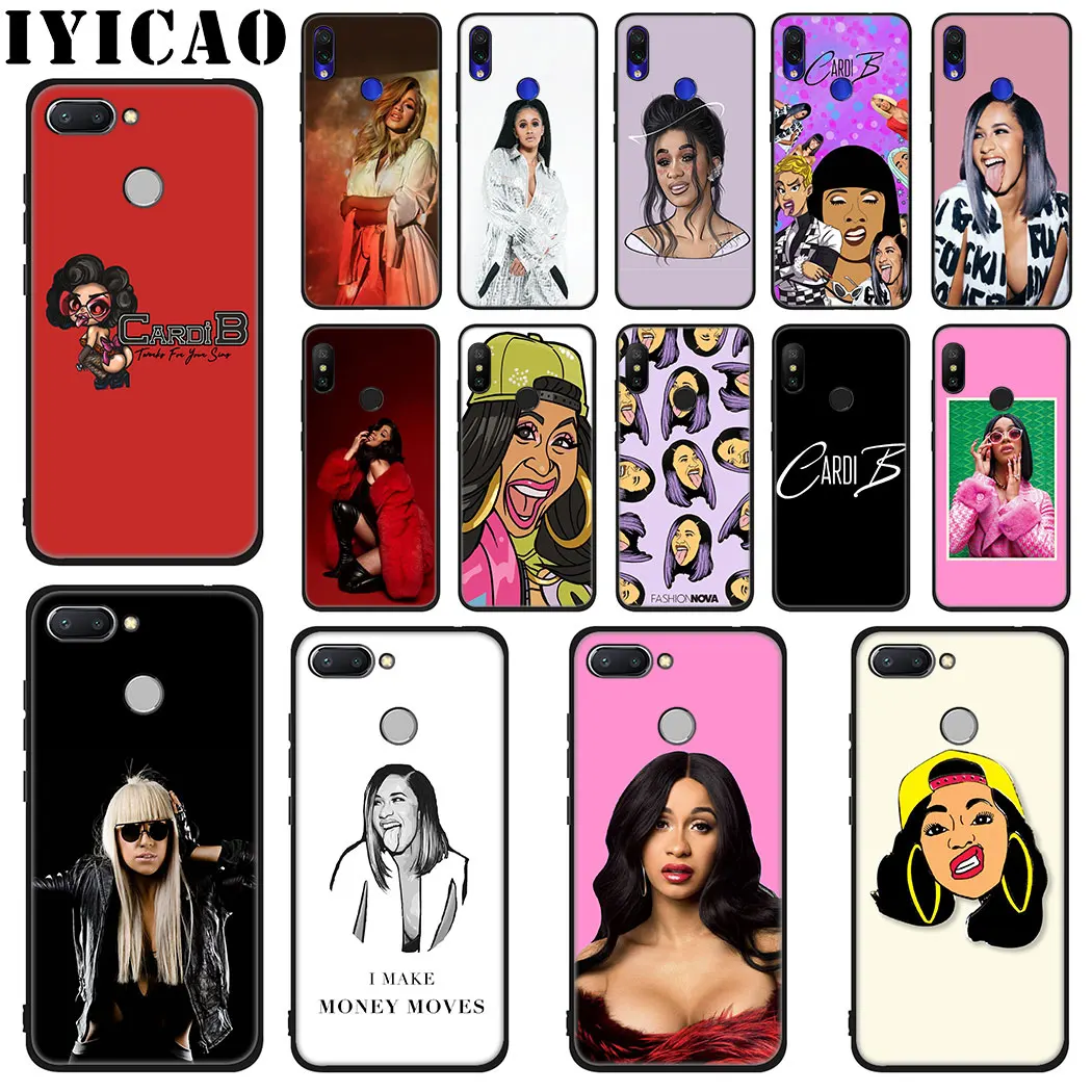IYICAO Rapper хип-хоп Cardi B Мягкий силиконовый чехол для Xiaomi Redmi Go S2 K20 6 Pro 8A 7 7A 6A 5A 4A 5 Plus 4X |