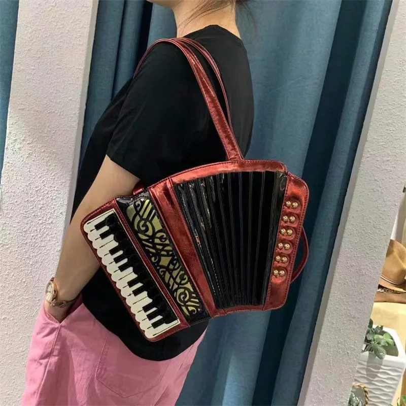 

European and American Ladies Handbags 2021 New Retro Shoulder Bag Personality Style Bag Fun Organ Bag