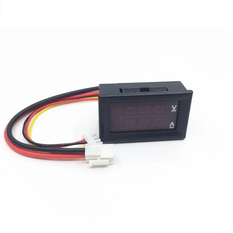 5pcs DC 0-100V 10A Voltmeter Ammeter Red+ Blue LED Amp Dual Digital Volt Meter Gauge LED Display