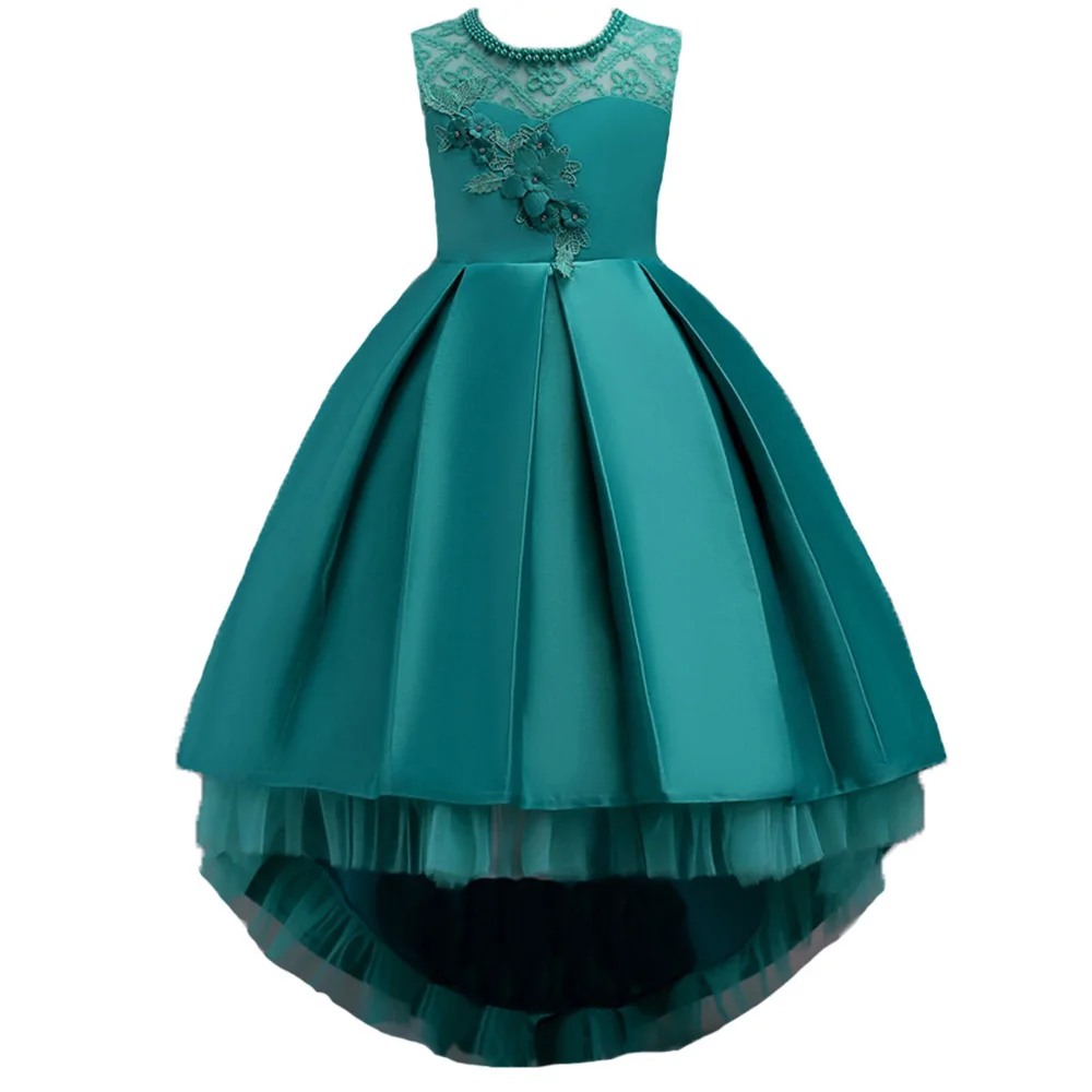 Женское кружевное платье с цветочным кружевом для девочек-подростков | Детская