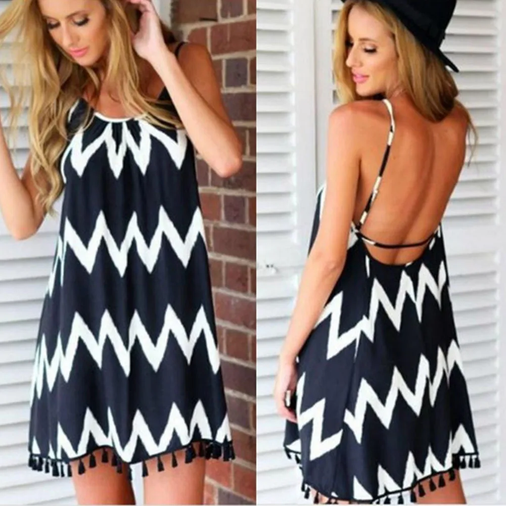 Волнистый сексуальный купальник с открытой спиной шифоновое и полиэфирное