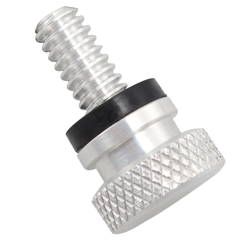 Хромированное мини заднее сиденье на крыле винт Серебряная гайка номерной знак