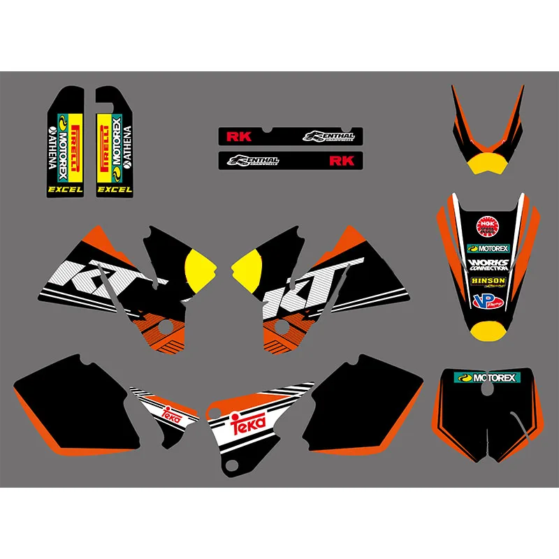 

Чехлы для мотоциклов SX MXC, наклейки и комплект графики для KTM SX MXC 125/250/380 /400/520 1998 1999 2000