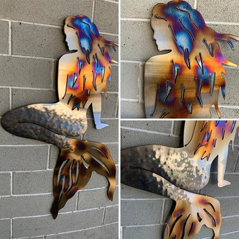 

Аксессуары для рукоделия, мермады, металлическое настенное украшение для дома, сада, пляжа