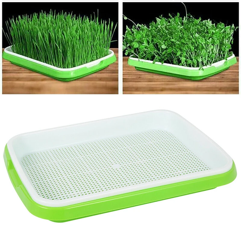 

Seed Germination Trays Double Layer Seed Tray Small Nursery Pots Sprouting Tray Bean Sprout Planter Plastic Seedling Planting