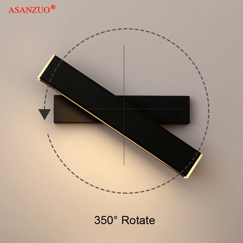 Лампада светодиодный настенный светильник приспособление направляющей проект