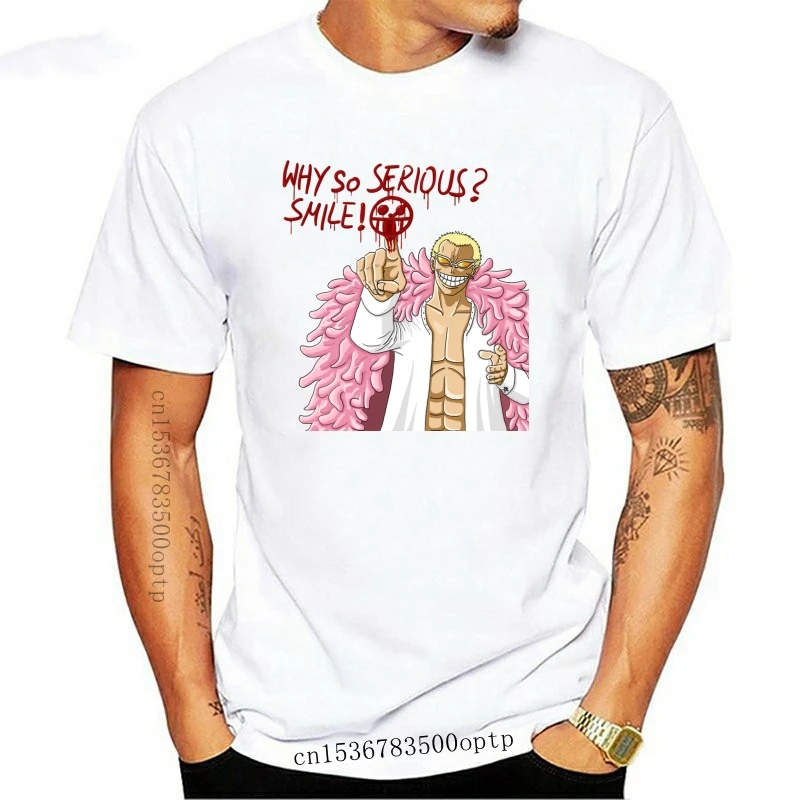 

Новый Donquixote Doflamingo Joker Цельный футболка yakheaven 2021 модный уникальный дизайн футболка