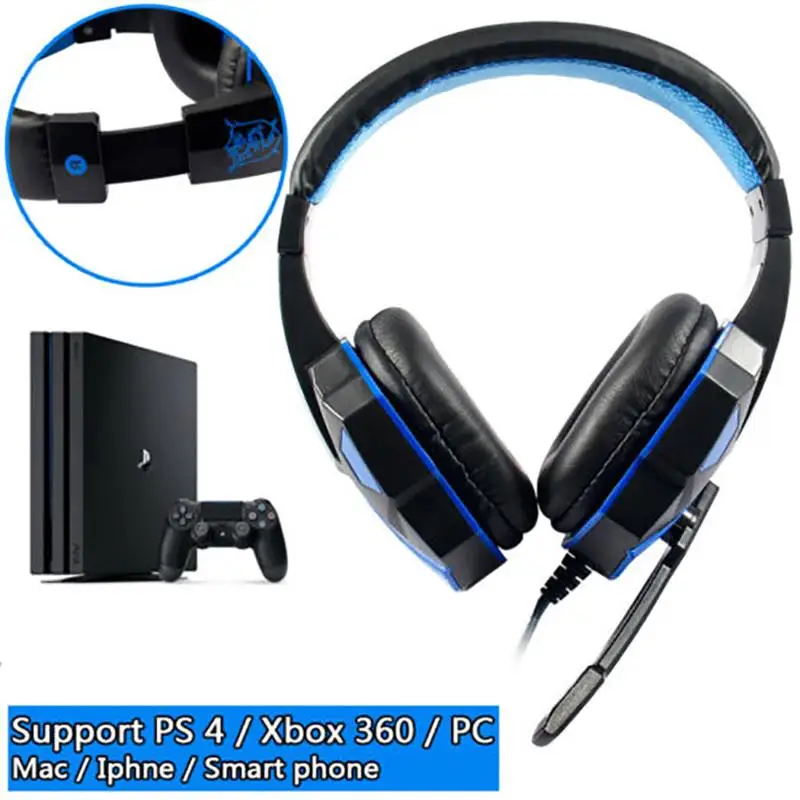 Проводные Игровые наушники с микрофоном для PS4 Xbox 360 профессиональная Складная