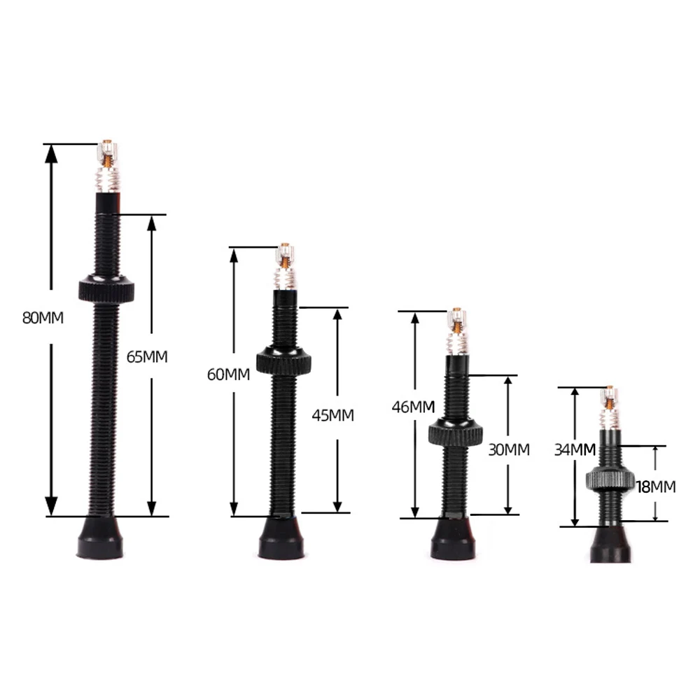 Бескамерный шиномонтажный клапан для горного и дорожного велосипеда 34/46/60/80
