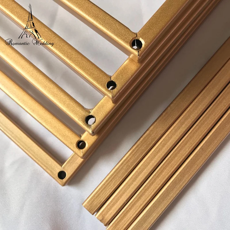 Золотая белая черная металлическая подставка для цветов свадебного украшения