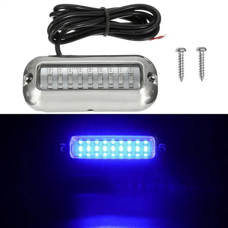 

50W Stainless Steel Light Boat Transom Light 27 LED Underwater Pontoon Marine/Boat Transom Waterproof