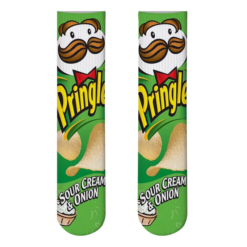 

2021 Harajuku Funny Socks Food Hamburg/Pizza/Sushi Printed Cute Socks Man Milk Creative Life Funny Men Women Fashion Socks
